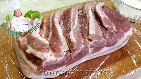 Ветчинная закуска из грудинки | Ham appetizer of bacon