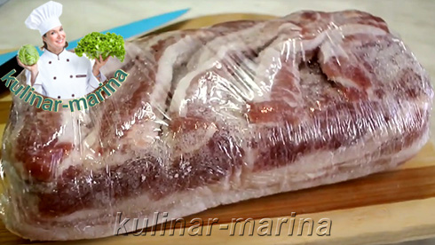 Ветчинная закуска из грудинки | Ham appetizer of bacon