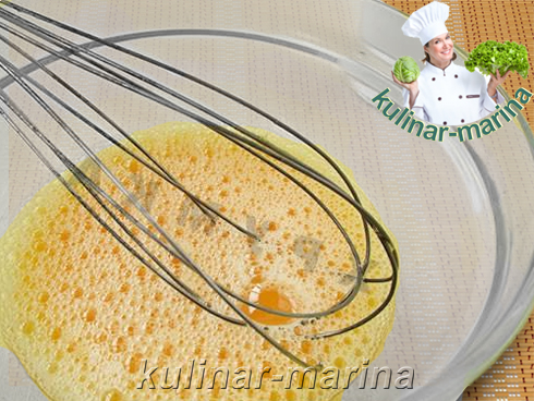 Омлет с сырно-ветчинной начинкой | Omelet with cheese and ham filling