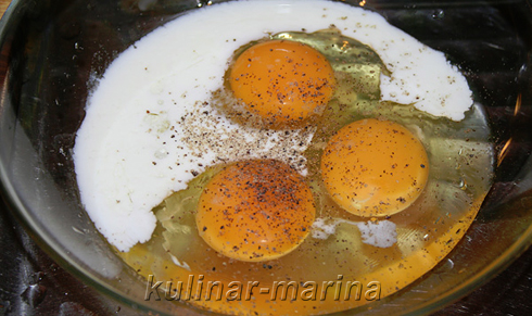 Грибы и овощи в яичном омлете | Mushrooms and vegetables in egg omelette