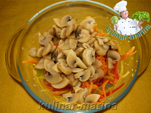 Салат из шампиньонов по-корейски | Salad with mushrooms in Korean
