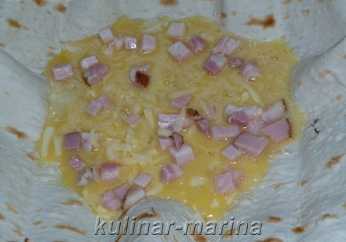 Сырный омлет в лаваше | Cheese omelet in pita