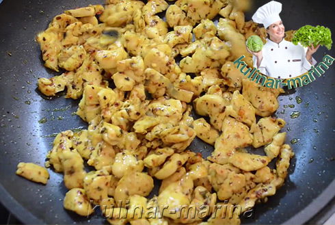 Курица с овощами в лаваше | Chicken with vegetables in pita bread