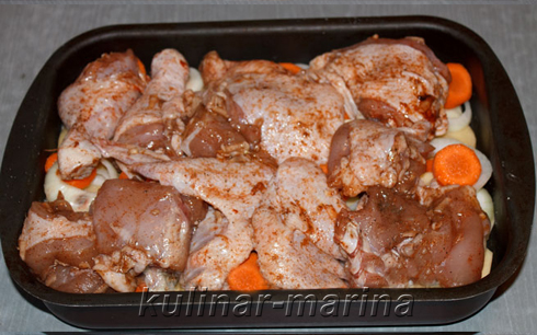 Курочка с картошечкой в духовке | Chicken with potatoes in the oven