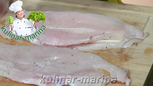 Куриная грудка с прослойкой сыра | Chicken breast with a layer of cheese