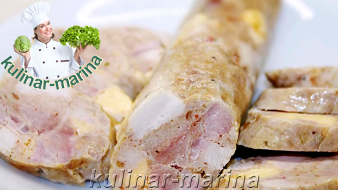 Курино-свиная колбаса с сыром | Chicken-pork sausage with cheese