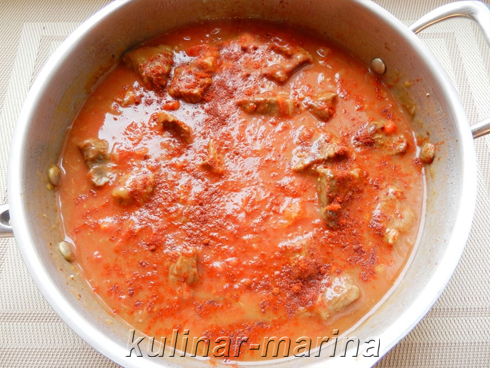 Говядина, тушеная с луком | Beef stew with onions