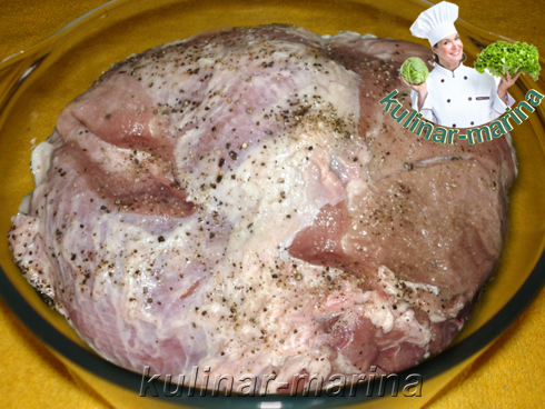 Буженина в рукаве для запекания | Cold boiled pork