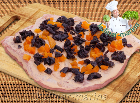 Свинина с курагой и черносливом | Pork with apricots and prunes