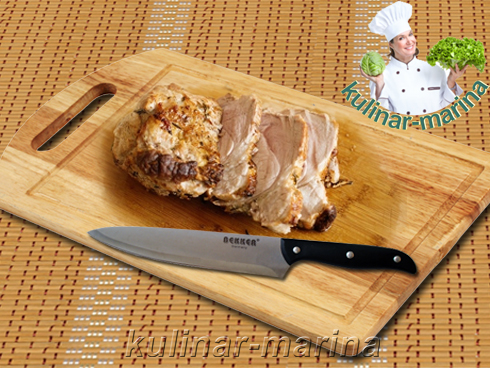 Свиная корейка с розмарином и чесноком | Pork loin with rosemary and garlic