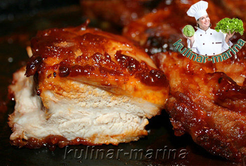 Пошаговые подробные фото рецепта: Свиные ребрышки в меду | Pork ribs in honey