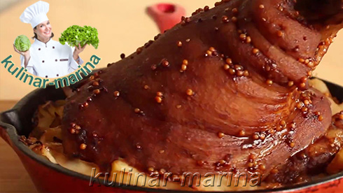 Вкуснейший пошаговый рецепт с фотографиями: Свиная рулька в глазури из бальзамического уксуса | Pork knuckle in the glaze of balsamic vinegar