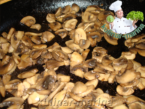 Блины, фаршированные куриным филе, грибами и сыром | Pancakes stuffed with chicken, mushrooms and cheese