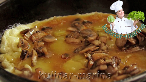 Тортилья картофельная с грибами | Tortilla potato with mushrooms