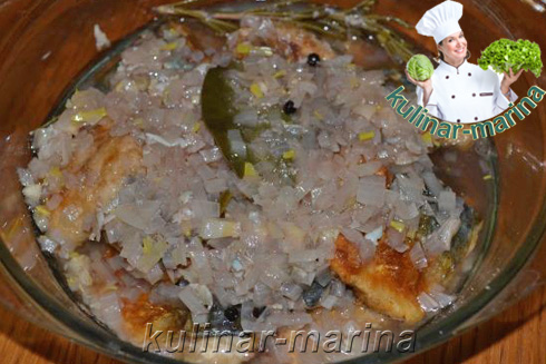 Подробный рецепт с пошаговыми фотографиями: Необычная маринованная скумбрия | Unusual pickled mackerel