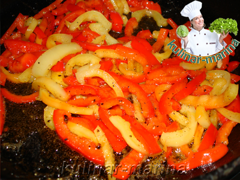 Закуска из болгарского перца с шампиньонами | Appetizer of sweet pepper with mushrooms