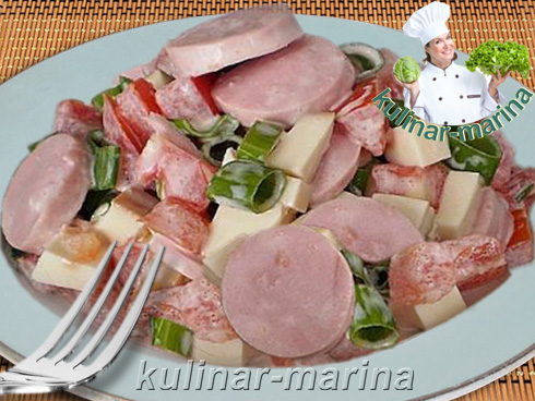 Немецкий салат с сосисками | Deutsch-Salat mit Würstchen | German salad with sausages