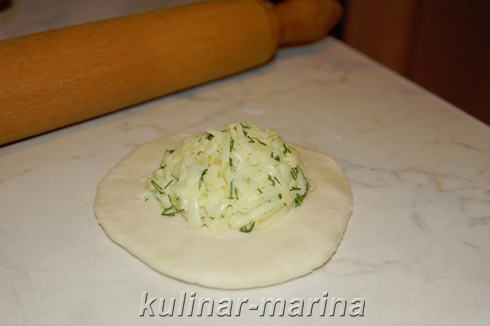 Хычины: с картошкой-зеленью и сыром-зеленью | The hychiny: potatoes-herbs and cheese-herbs