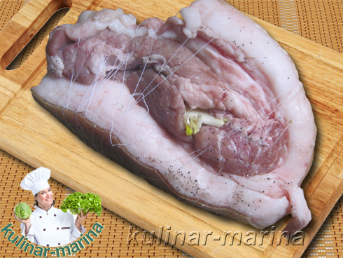 Вкусный подчеревок или свиное подбрюшье | Delicious pork underbelly