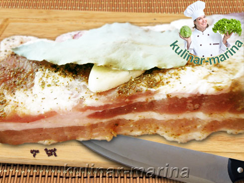 Мясная нарезка или сваренный в пакете подчеревок | Meats or cooked in the package peritoneum