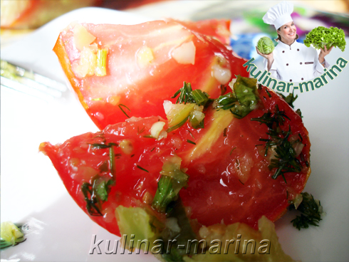 Закусочные помидоры по-корейски | Snack bars tomatoes in Korean