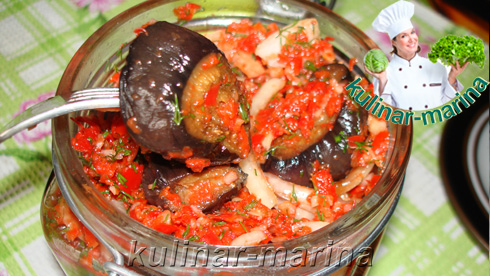 Острая, вкусная и быстрая закуска из баклажанов | Spicy, tasty and quick appetizer of eggplant