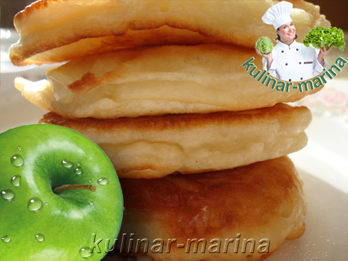 Пышные оладьи с яблоком | Fluffy pancakes with apples