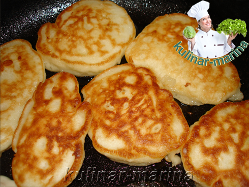 Пышные оладьи с яблоком | Fluffy pancakes with apples