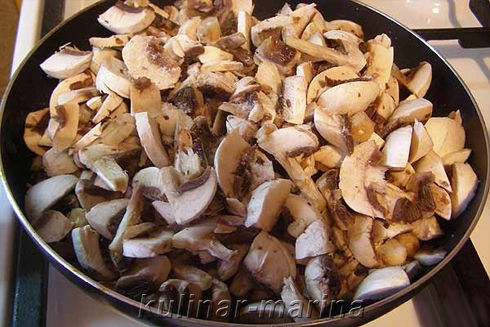 Запеченые баклажаны с грибами и помидорами | Baked eggplants with mushrooms and tomatoes
