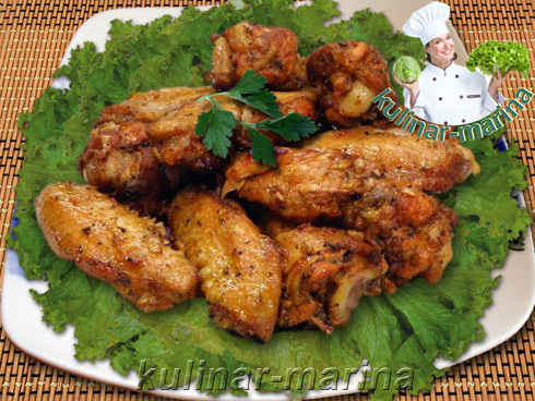 Куриные крылышки в чесночном маринаде | Chicken wings in garlic marinade