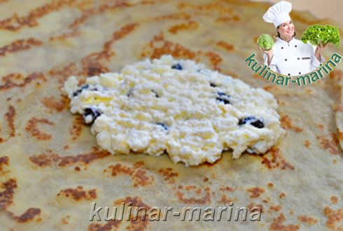 Блинчики с творогом и изюмом | Pancakes with cottage cheese and raisins