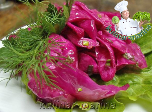 Маринованная капуста со свеклой | Pickled cabbage with beets